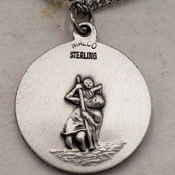 Sterling Silver St. Christopher Soccer Medallion - Picture 3 of 5